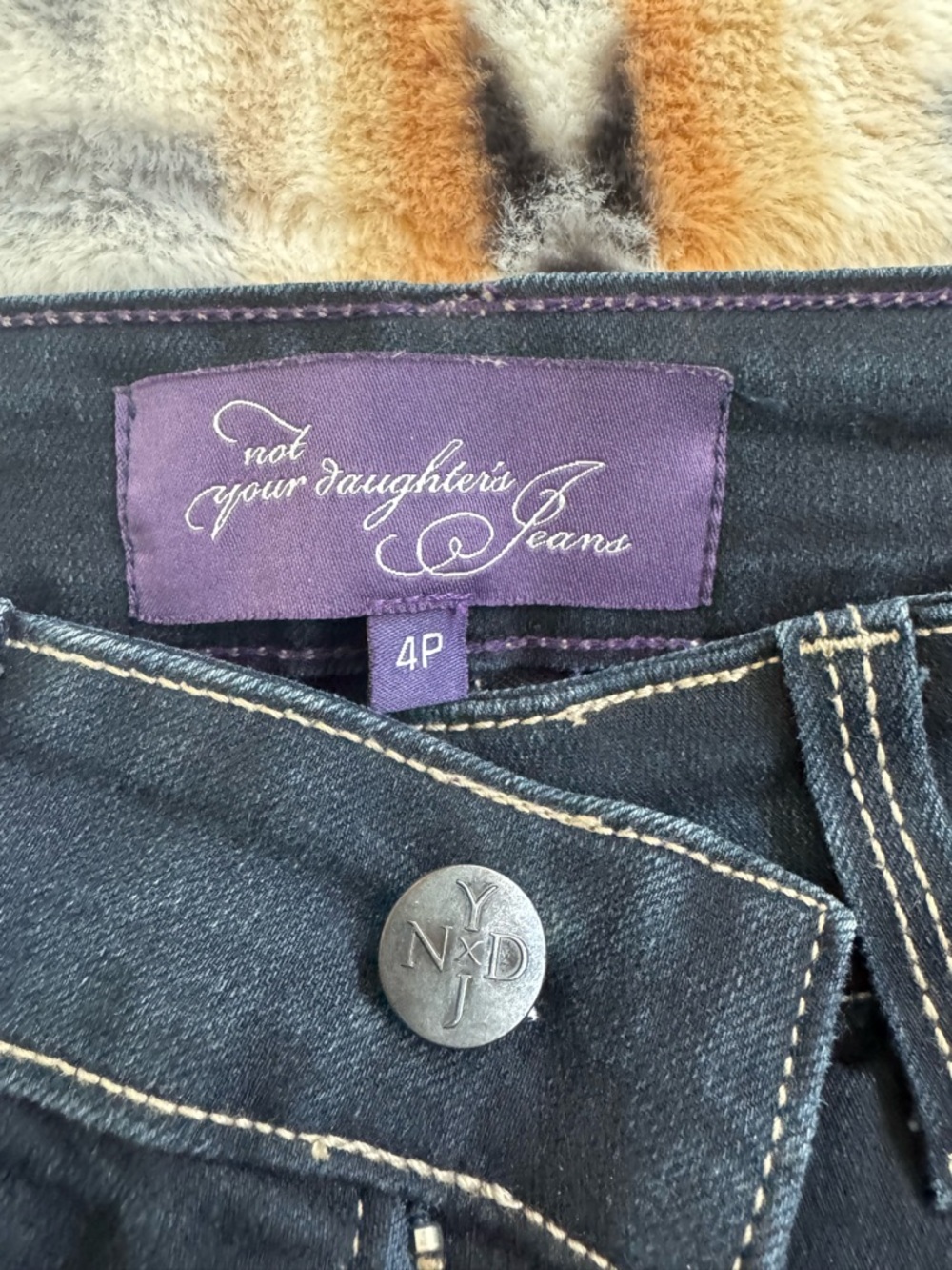 NYDJ Women's Dark Indigo Jeans with Purple Label